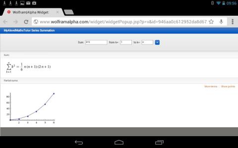 Widget Series Summation MyAlevelMathsTutor截图3