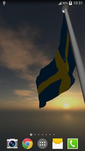 Sweden Flag - LWP截图3