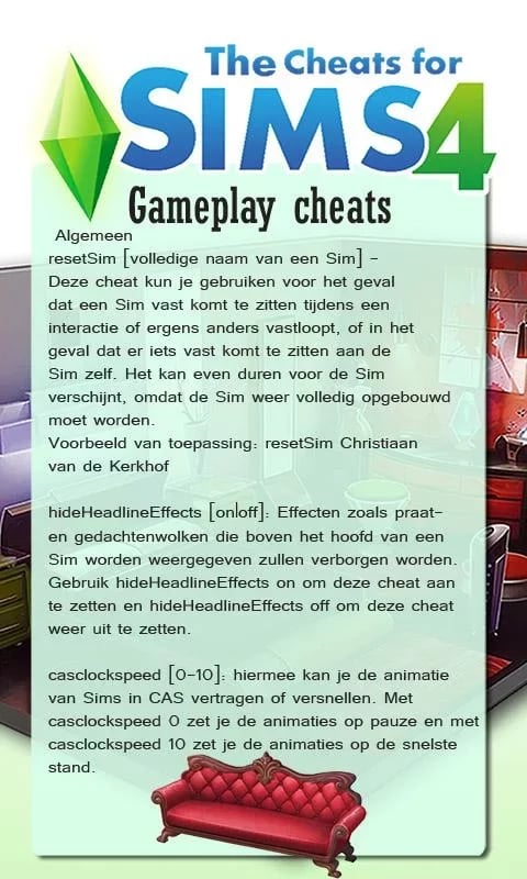 Cheats for Sims 4截图4