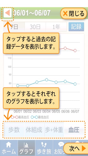 スマホ歩数计截图2