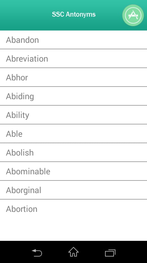 SSC ANTONYMS截图2