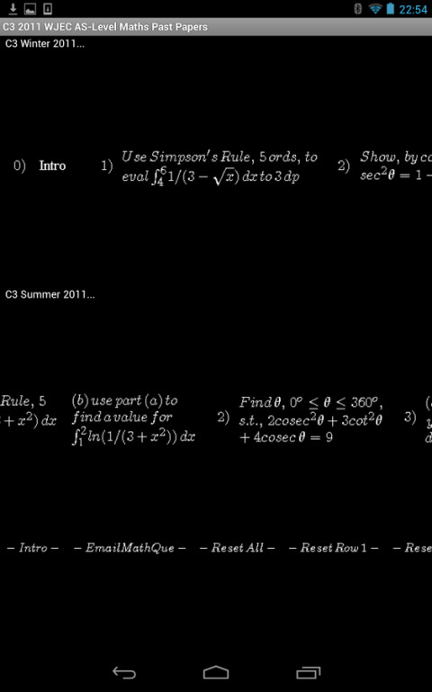 C3 2011 WJEC AS-Level Maths Past Papers截图3