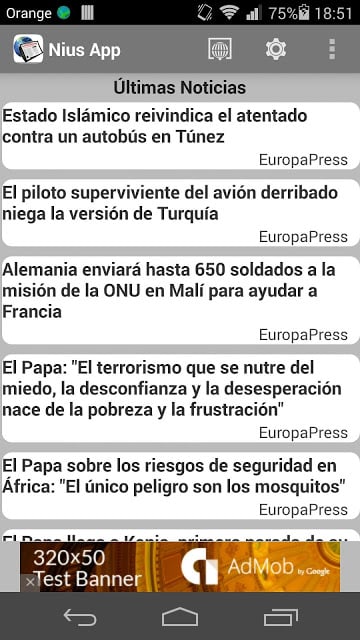 Noticias Espa&ntilde;a NiusApp截图1