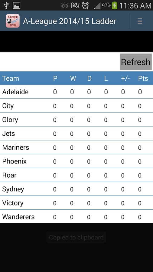 A-League 2014/15 Draw截图3