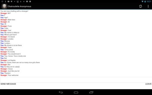 Chatroulette Anonymous截图3