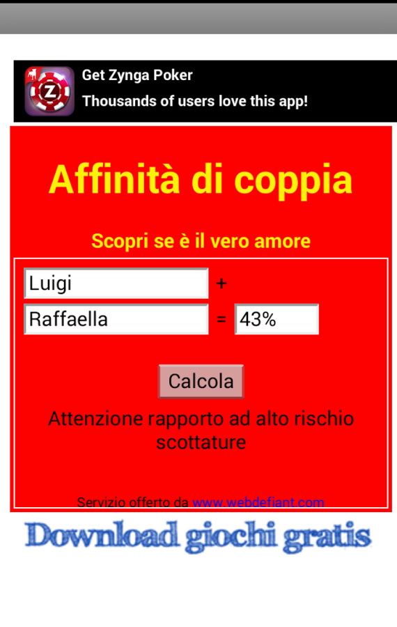 Affinit&agrave; di coppia截图3