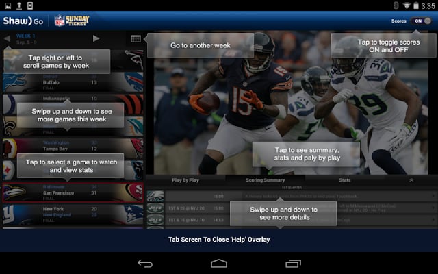 Shaw Go NFL Sunday Ticket截图10