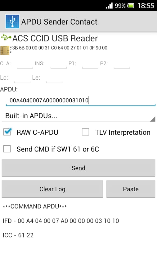 APDU Sender Contact截图4