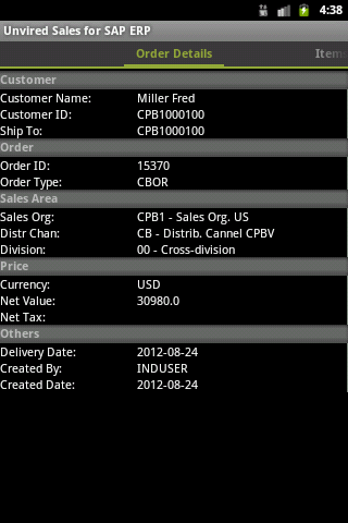 Unvired Sales for SAP截图7