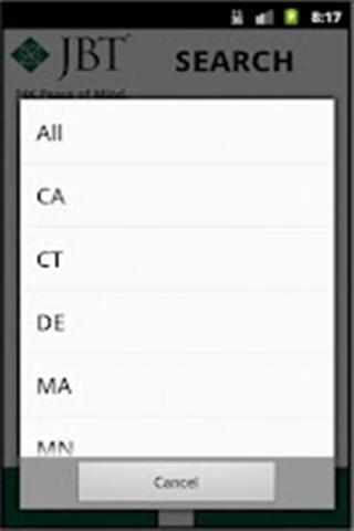 JBT Sectionals截图2