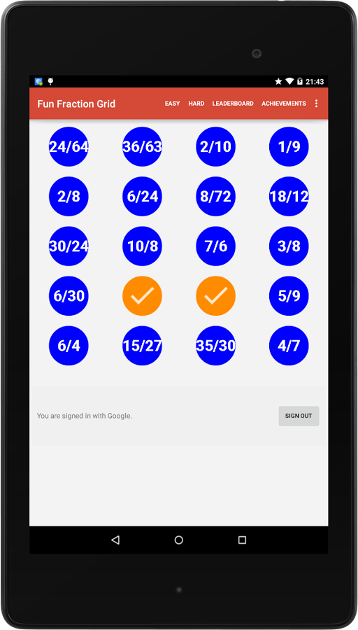 Fun Fraction Grid截图3