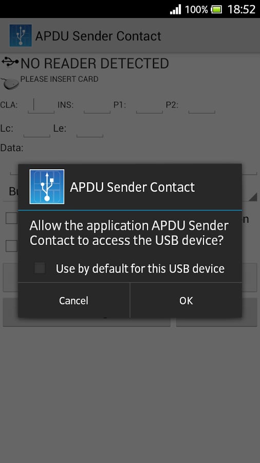 APDU Sender Contact截图6