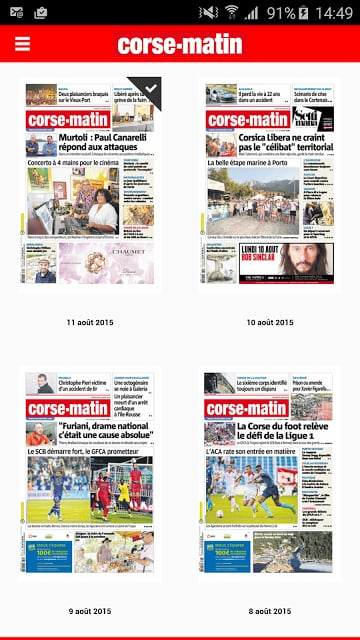 Corse-Matin Num&eacute;rique截图7