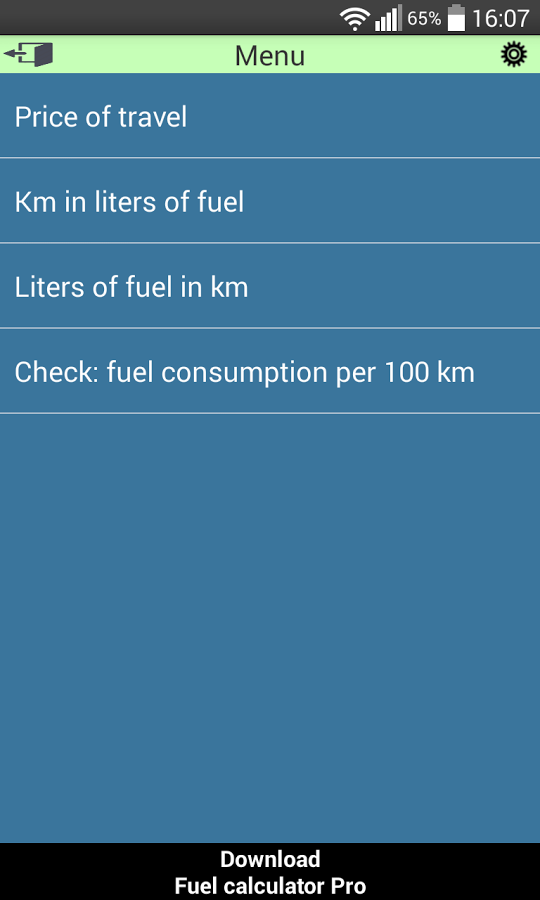 Fuel calculator Lite截图2