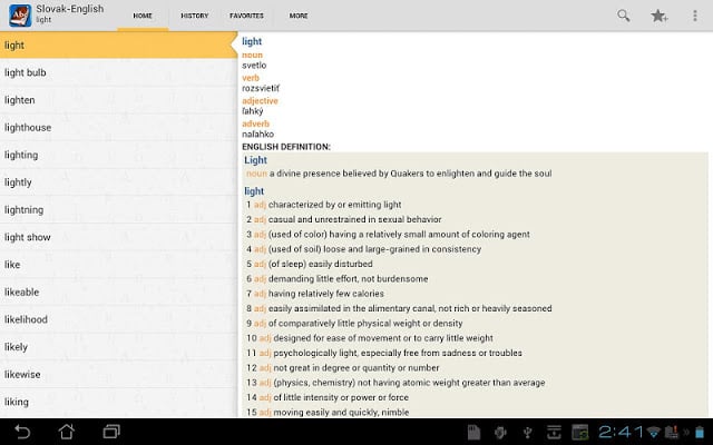 Slovak&lt;&gt;English Dictionary截图8