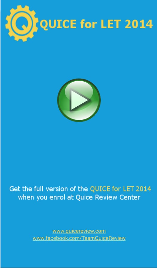 QUICE for LET 2014截图2