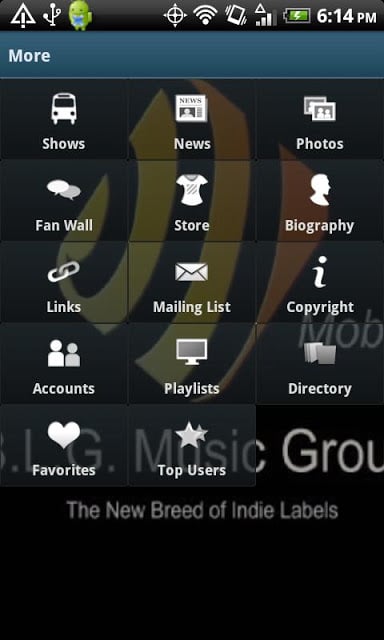 B.L.G. Music Group Mobile截图2