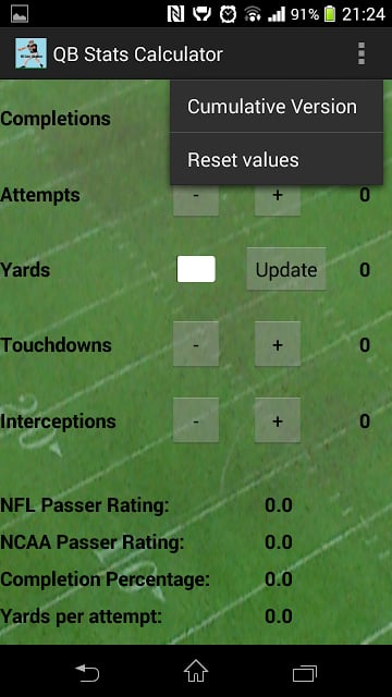 QB Stats Calculator截图1