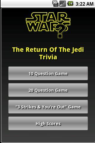 The Return Of The Jedi Trivia截图1