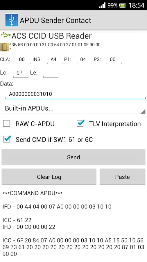 APDU Sender Contact截图7