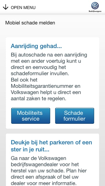 VW Bedrijfswagens Service App截图5