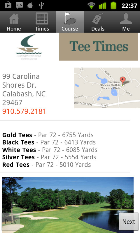 CarolinaShores Tee Times截图3