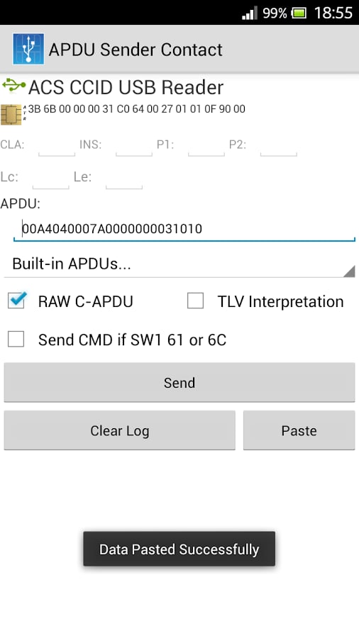 APDU Sender Contact截图5
