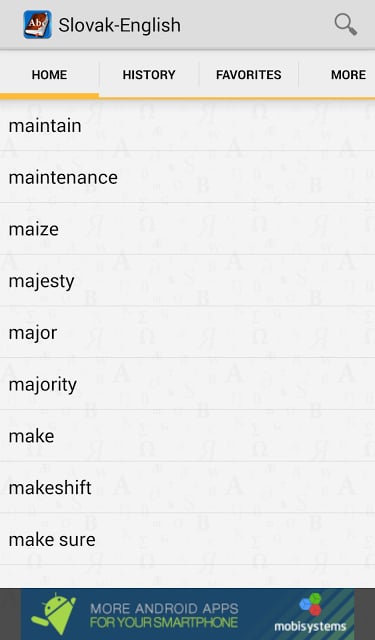 Slovak&lt;&gt;English Dictionary截图2