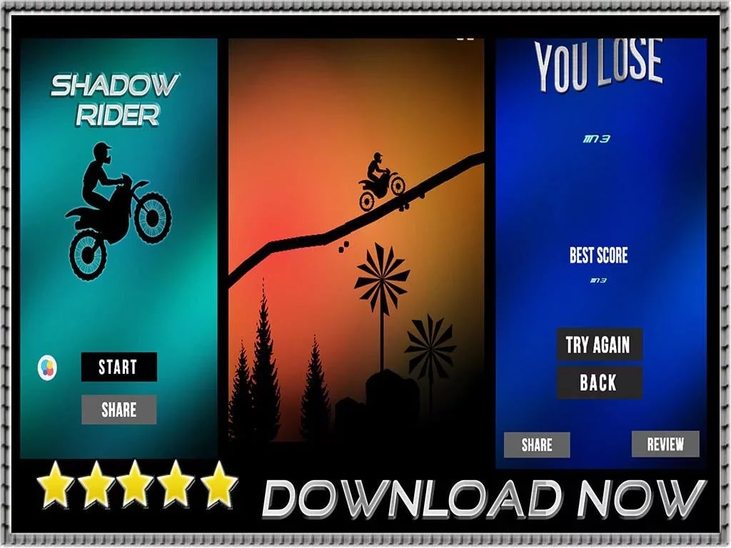 Shadow Rider - Stunt Bik...截图1