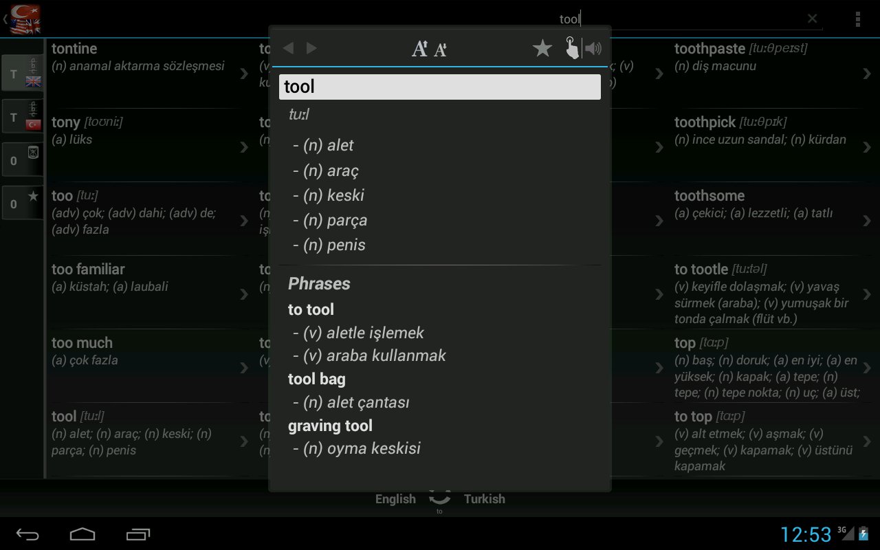 Dictionary Turkish English截图4