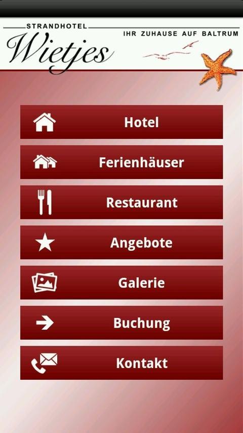 Strandhotel Wietjes Baltrum截图1