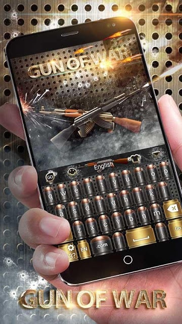 Gun of War GO Keyboard Theme截图6