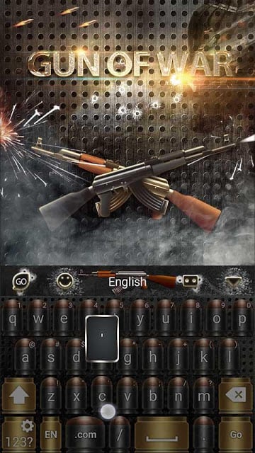 Gun of War GO Keyboard Theme截图2