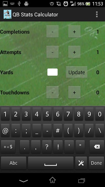 QB Stats Calculator截图2