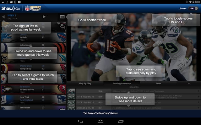 Shaw Go NFL Sunday Ticket截图6