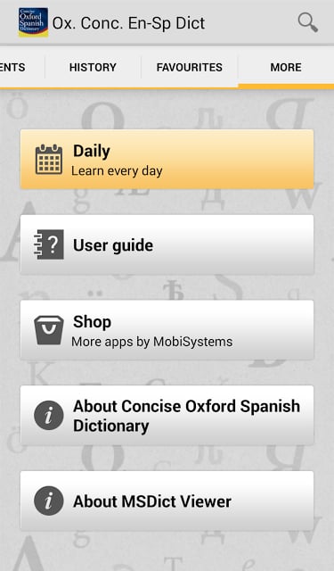 Concise Oxford Spanish Dict TR截图10