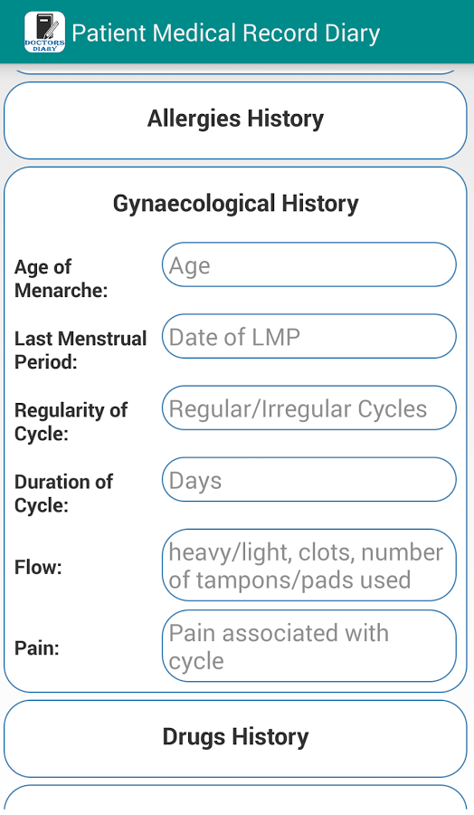 Patient Record Diary Free截图5