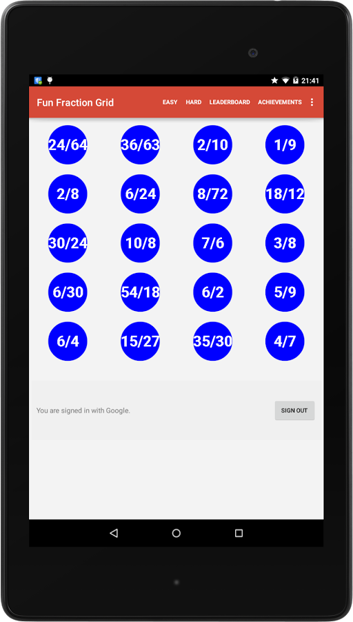 Fun Fraction Grid截图1