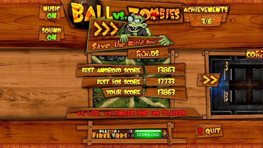 Ball vs. Zombies FREE截图1