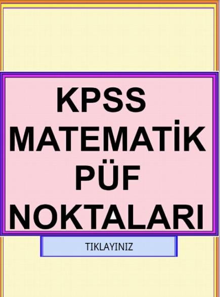 KPSS Matematik Pratik Bilgiler截图1