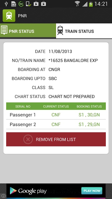 IRCTC - PNR &amp; Train Tracking截图6