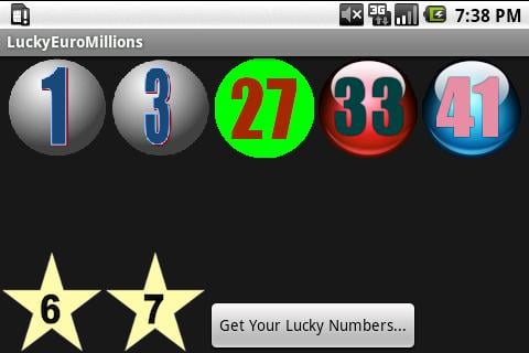 Lucky Numbers (Euro Mills)截图4