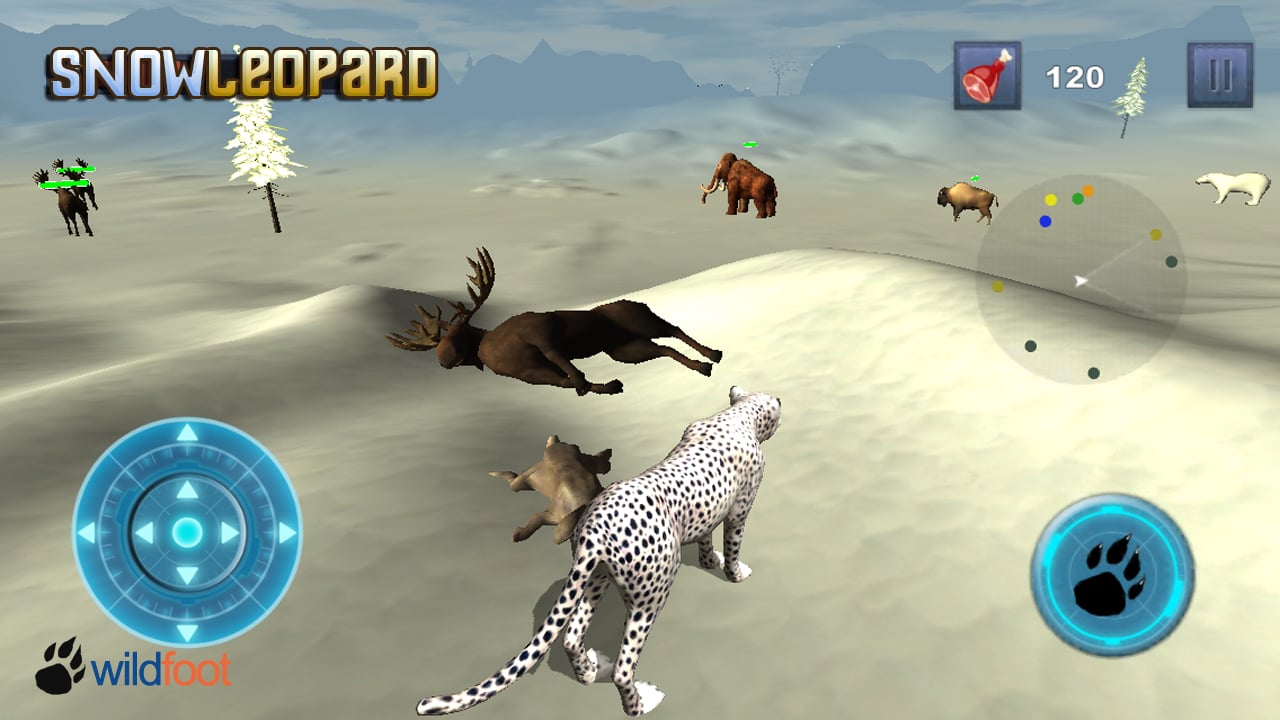 Snow Leopard Chase Simul...截图2