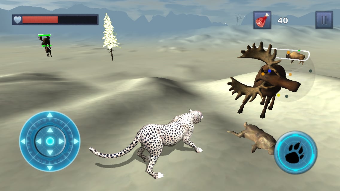 Snow Leopard Chase Simul...截图5