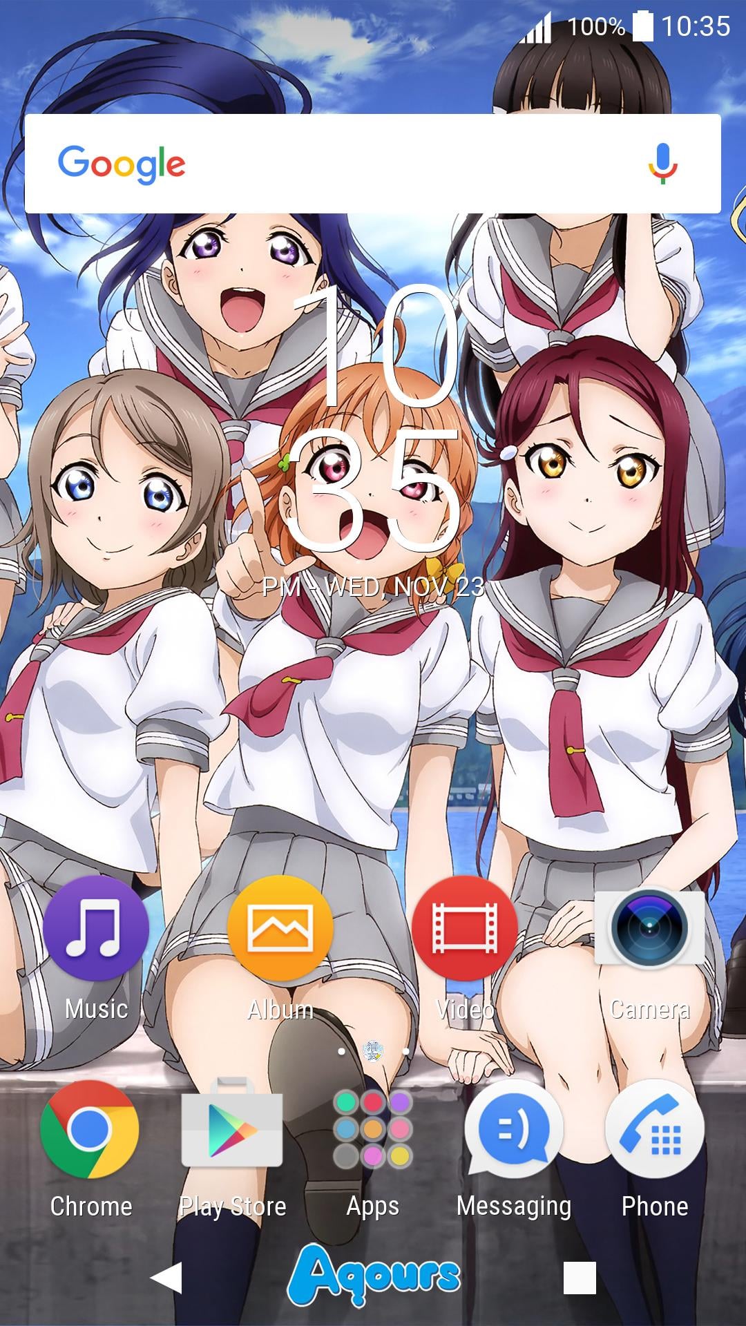 Aqours Sunshine - Xperia Theme截图2