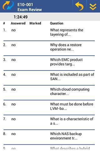 E10-001 EMC EMCISA Exam截图2