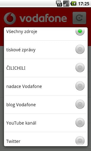 Vodafone zpr&aacute;vy截图4