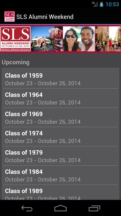 SLS Alumni Weekend截图2