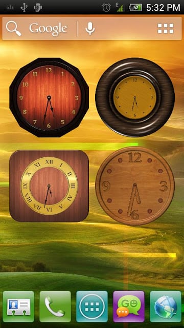 Analog Clock - Wood Theme 1截图7