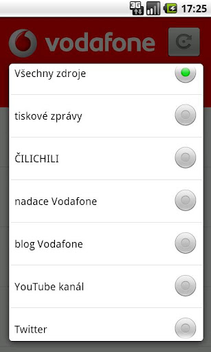 Vodafone zpr&aacute;vy截图3